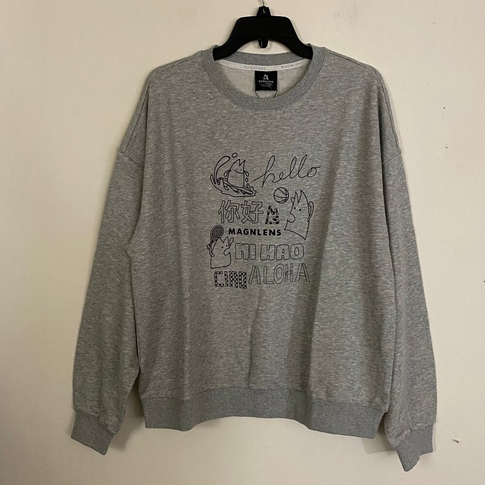 Magnlens Graphic French Terry Sweatshirt L